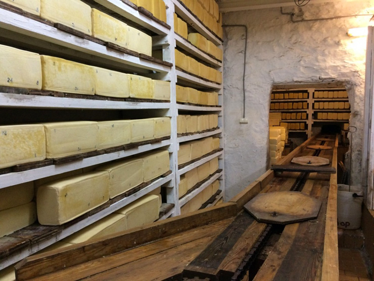 Doc22.ru На Карагужинском маслосырзаводе сохранили старинный деревянный транспортер для подачи сыра и стены из бутового камня. Фото Алтайпищпром